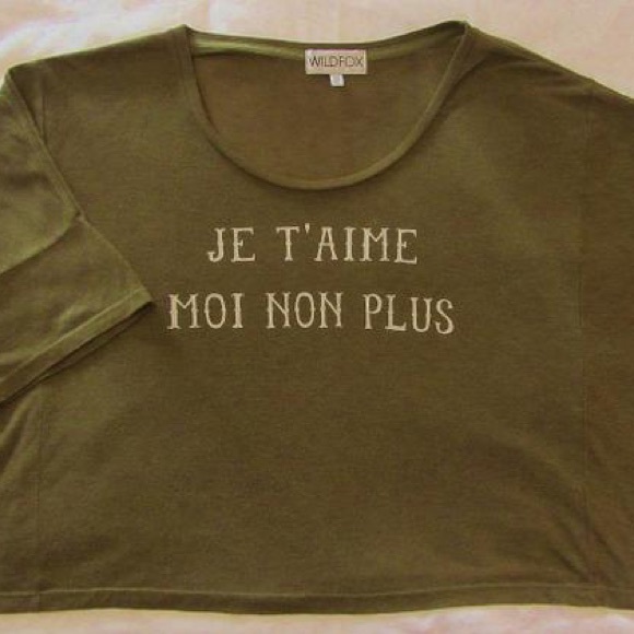 Wildfox Je T'aime Moi Non Plus Top - Picture 2 of 4